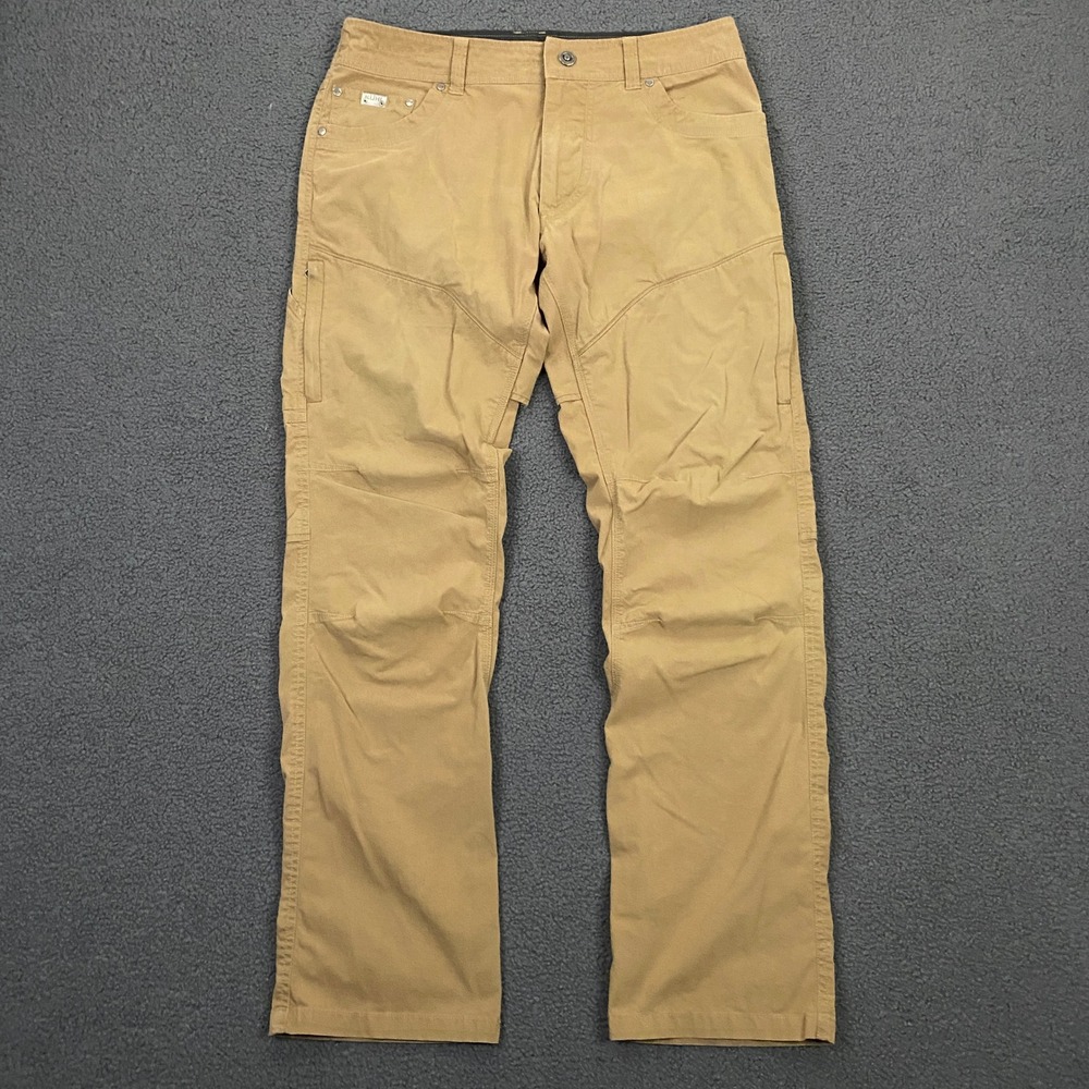 Kuhl Konfidant Air Pants Mens 32x32 Tan Classic Fit Hiking Workwear 5098
